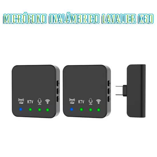 Micrófono inalámbrico lavalier k60