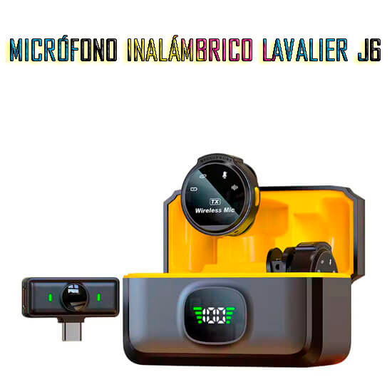 Micrófono inalámbrico Lavalier j6